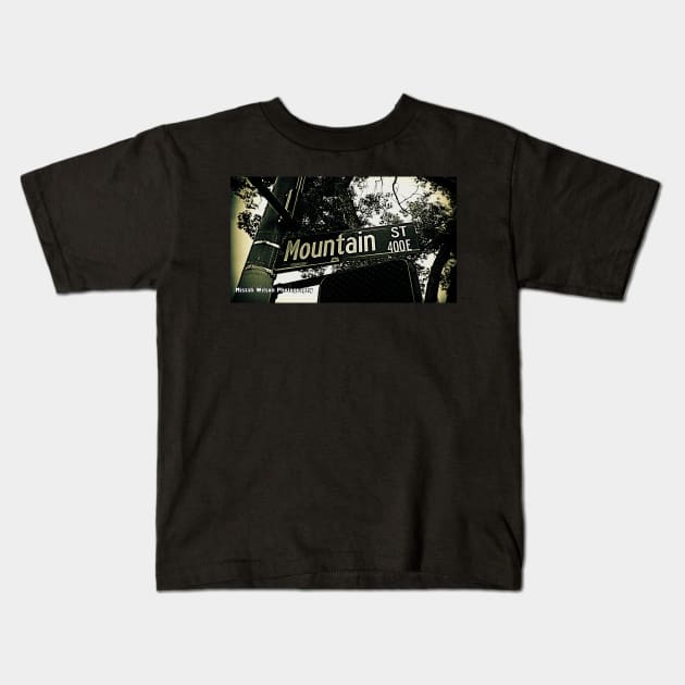 Mountain Street, Pasadena, California by Mistah Wilson Kids T-Shirt by MistahWilson